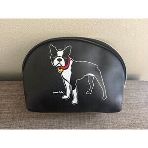Women’s Marc Tetro Boston Terrier Graphic Black Cosmetic Bag